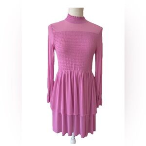 CHELSEA & VIOLET Junior Smoked Bodice Dress, dirty pink, NWT